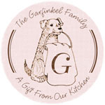Name Doodles - Large Round Gift Stickers (Culinary Puppy)